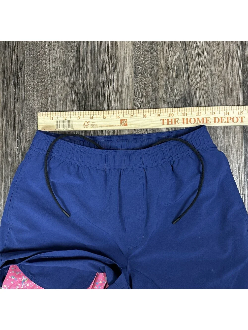 Chubbies Shorts Mens Small Navy Blue 5.5 Inch Inseam Lined Athletic Swim Trunks